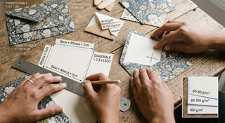 Come fare una busta di carta con lo schema delle misure