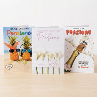 Biglietti d'auguri per la pensione