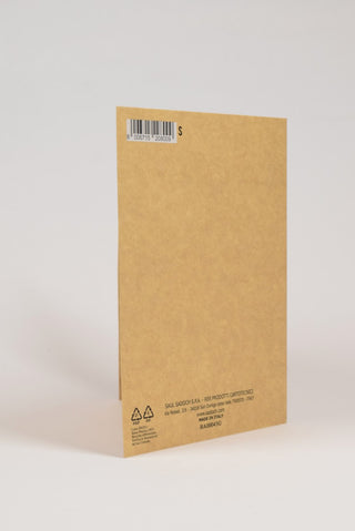 Biglietto auguri Be Happy Carta Kraft con Busta | Made in Italy - 1 pz