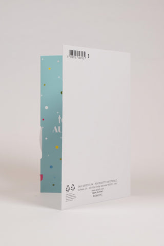 Biglietto Compleanno Rotella Età Glitter con Busta Gialla - 1 pz
