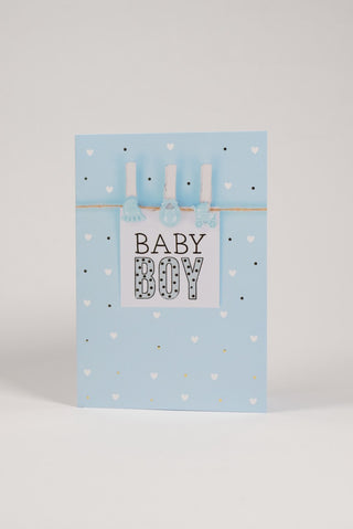 biglietto baby boy benvenuto fronte