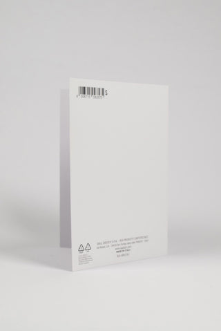 retro biglietto pensione con fiori