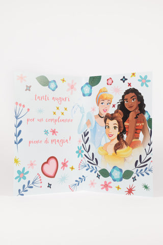 biglietto auguri disney principesse interno
