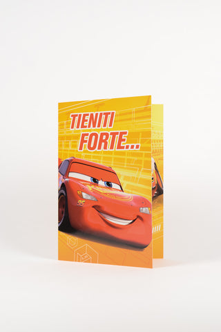 biglietto auguri cars saetta mcqueen