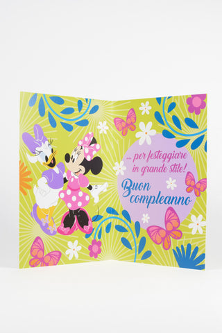 biglietto di auguri minnie e paperina interno