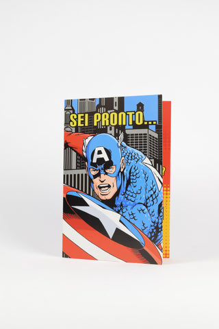 biglietto auguri marvel captain america