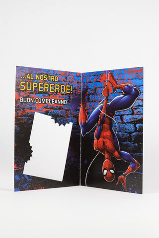 Biglietti Auguri Spider-Man Marvel - Premium con Busta 16x11cm - Set 4 pz