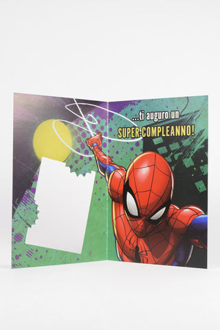 Biglietti Auguri Spider-Man Marvel - Premium con Busta 16x11cm - Set 4 pz