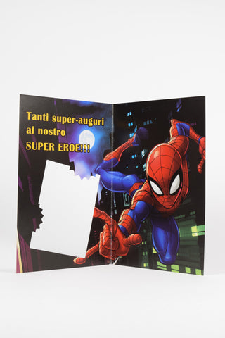 Biglietti Auguri Spider-Man Marvel - Premium con Busta 16x11cm - Set 4 pz