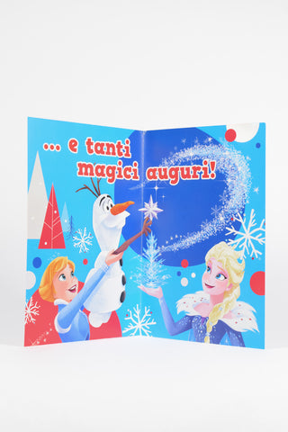 Biglietti Natale Disney Mickey Frozen Principesse Cars - Premium con Busta 16x11cm - Set 4 pz