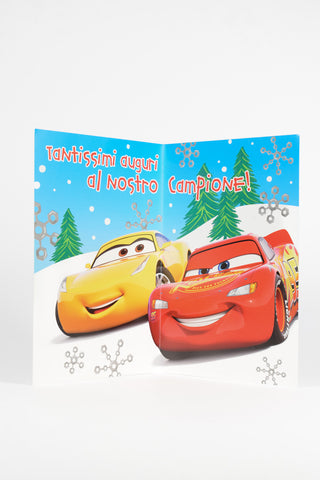 Biglietti Natale Disney Mickey Frozen Principesse Cars - Premium con Busta 16x11cm - Set 4 pz