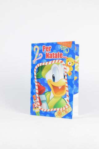 Biglietti Natale Disney Mickey Mouse - Premium con Busta 16x11cm - Set 4 pz