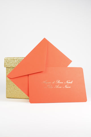 Biglietti Augurali Rossi Stampa Oro - Eleganza Premium - Set da 100 Buste + 100 Biglietti