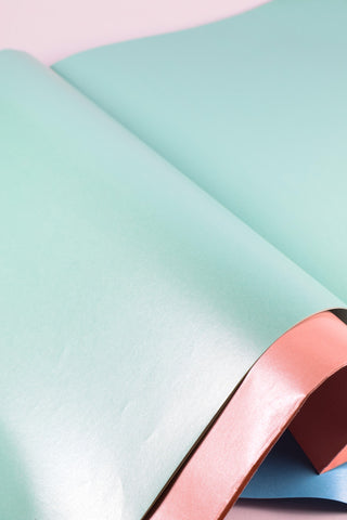 Fogli Carta Regalo Perlata cm 70x100 - 100 % riciclata - Set da 8 fogli