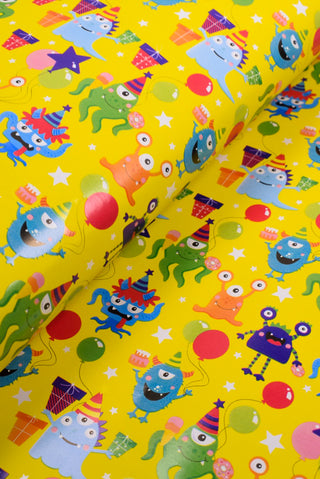 Carta regalo emoji e mostri per feste bambini e compleanni - Set 4 Fogli