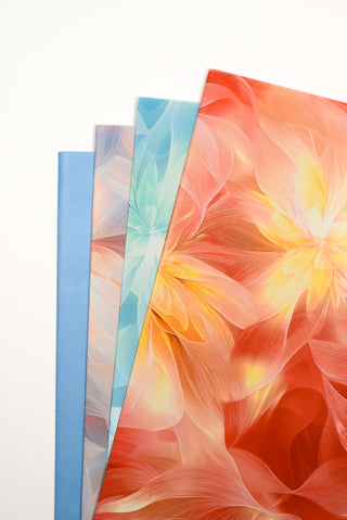 Carta regalo fiori eterei elegante per matrimoni e feste - Set 4 fogli