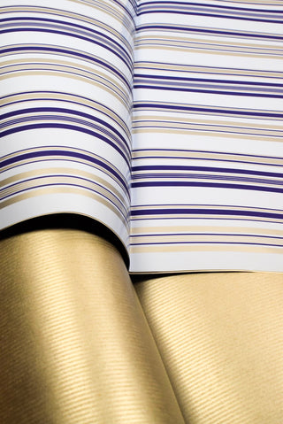 Carta regalo Raso Classico Elegante e EcoColor Kraft - Set 4 fogli