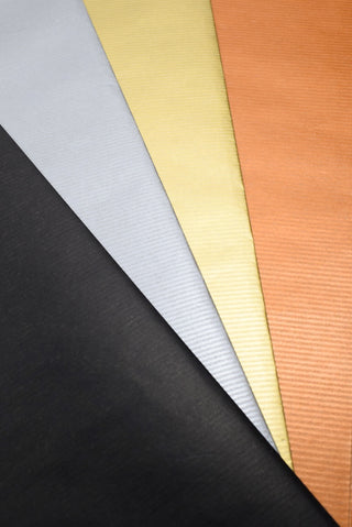 Carta regalo EcoColor Kraft Dark nero oro argento rame - Set 4 fogli