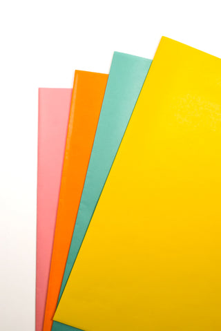 Carta regalo EcoColor Kraft Light colori pop vivaci - Set 4 fogli