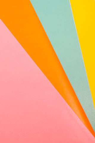 Carta regalo EcoColor Kraft Light colori pop vivaci - Set 4 fogli