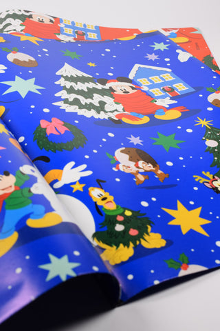 Fogli Carta Regalo Disney Natale cm 70x100 - Set 8 fogli