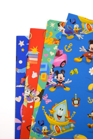 set carta regalo micky & friends blu, verde e rossa