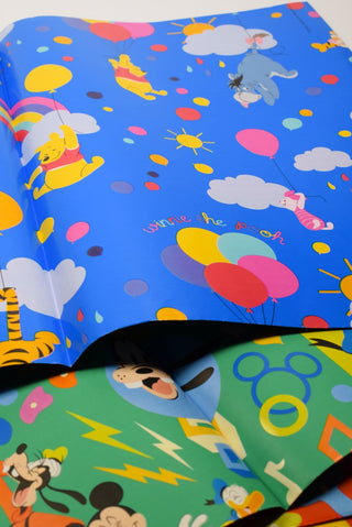 carta regalo winnie the pooh blu e mickey&friends verde