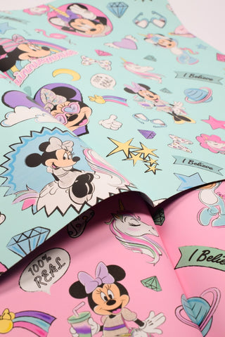 carta regalo disney minnie azzurra e argento