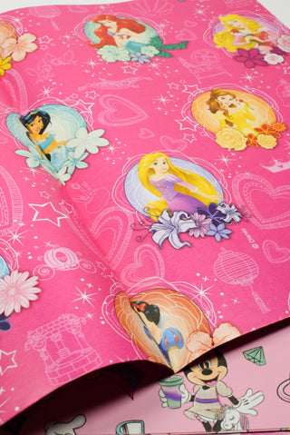 carta regalo principesse disney fucsia e minnie rosa