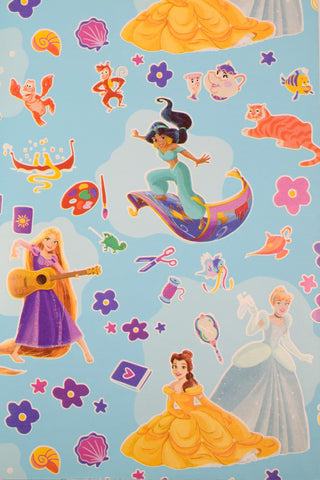 carta regalo principesse disney azzurra
