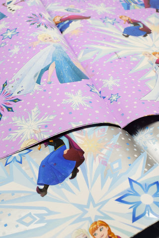 carta regalo frozen rosa e argento