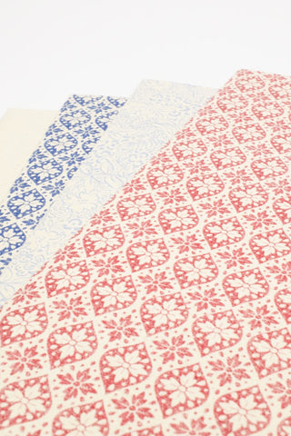 carta regalo erba, assortimento rosso, blu e bianco