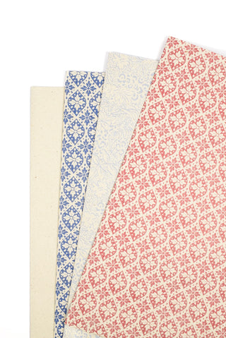 carta regalo erba, assortimento rosso, blu e bianco