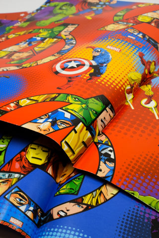 carta regalo avengers rossa e blu