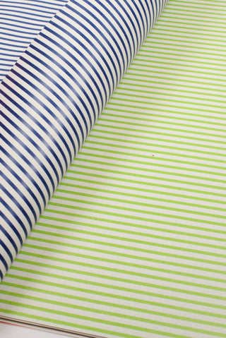 carta regalo righe blu e verde