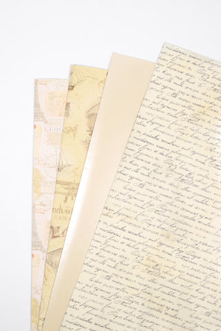 carta regalo vintage e perlage oro