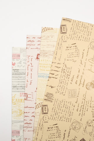 carta regalo vintage, set 