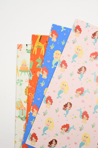 carta regalo set bimbi, sirenette e animali