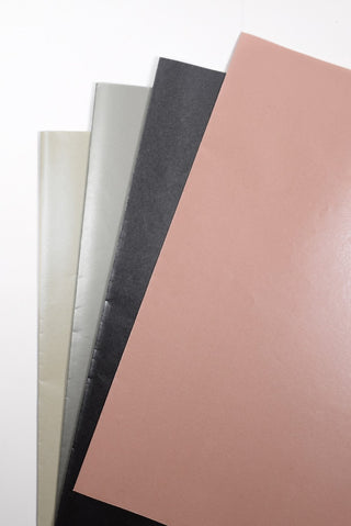 carta perlage rosa, nera, argento e beige