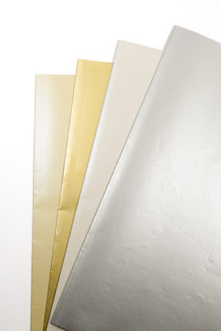 carta regalo perlage sfumature di argento e oro