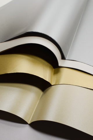 carta regalo perlage sfumature di argento e oro