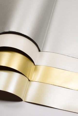 carta regalo perlage sfumature di argento e oro