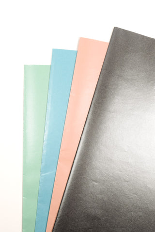 carta regalo perlage nera, rosa, verde acqua e azzurra