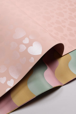 carta da regalo san valentino rosa con cuori
