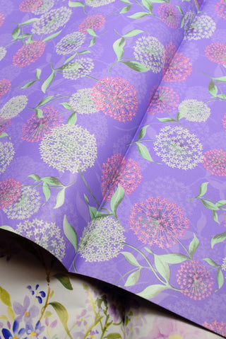 carta regalo floreale viola