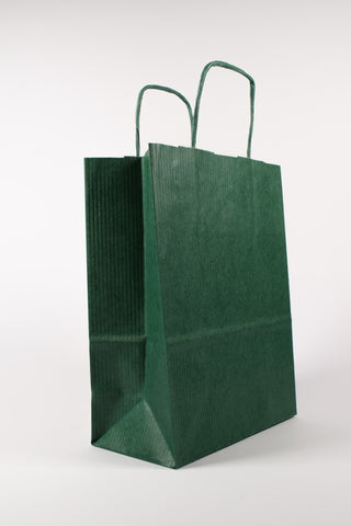 borsa verde scuro a 45 gradi