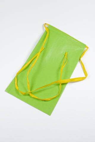 Rex Pack® verde con nastro rafia giallo 20x35 cm - Set 4 pz