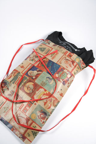 Rex Pack Natale Vintage 36x50 - Sacchetto regalo retrò - Set 4 pz