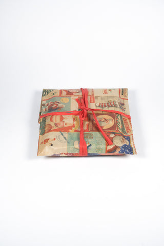 Rex Pack Natale Vintage 36x50 - Sacchetto regalo retrò - Set 4 pz