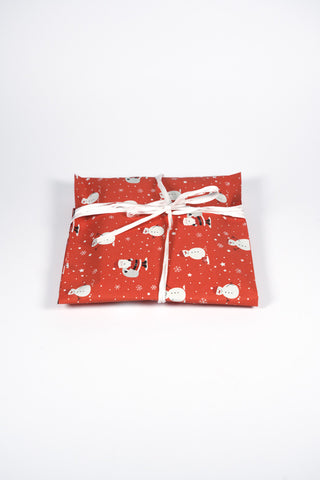 Rex Pack Natale Santa 26x40 - Sacchetto Regalo Rosso Veloce - Set 4 pz
